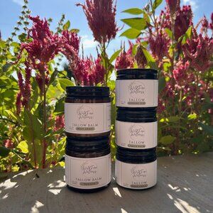 Organic Tallow Moisturizer Vanilla, 100% grass fed beef tallow balm, skincare